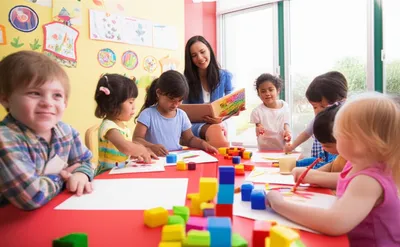 Illustration kindergarteners