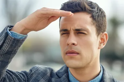 Illustration squinting - Image 1