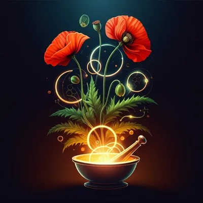 Illustration alkaloid