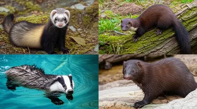 Illustration mustelid