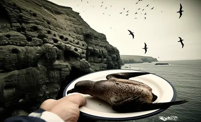 Illustration puffins