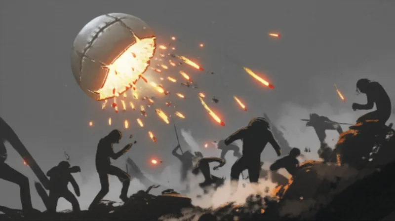 Visual illustration of fireballs: A ball filled with combustibles to be thrown among enemies. - Image 1
