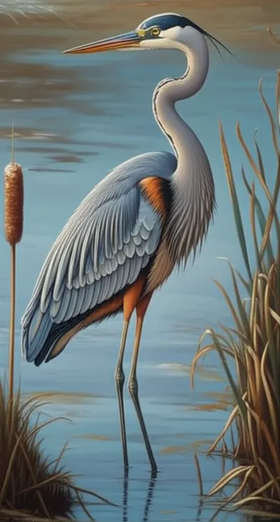 Illustration heron - Image 1