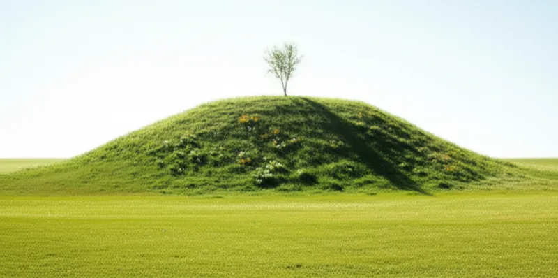 Illustration visuelle du mot « hillock » - Colline, butte