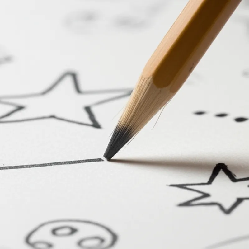 Illustration visuelle du mot « pencil » - Crayon