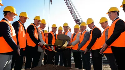 Illustration groundbreaking