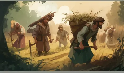 Illustration peasants - Image 1