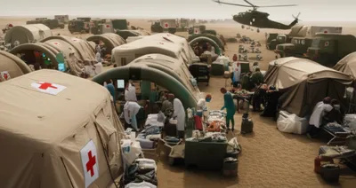 Illustration field hospital - Image 1