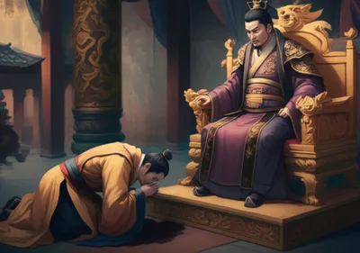 Illustration kowtowing - Image 1