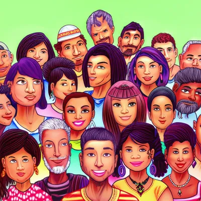 Illustration nonwhite - Image 1