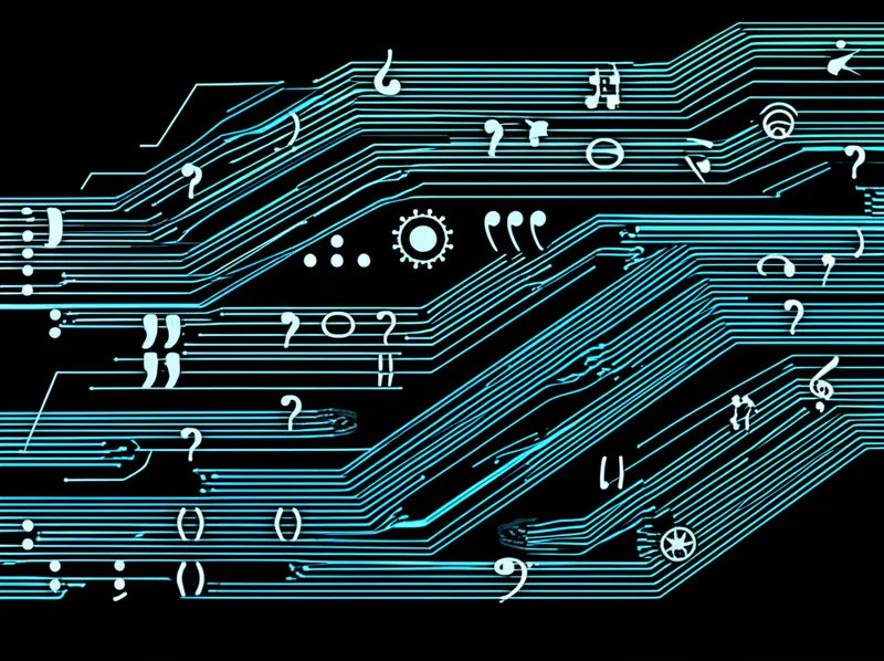 Visual illustration for the word "punctuation" - A set of symbols and marks which are used to clarify meaning in text by separating strings of words into clauses, phrases and sentences.