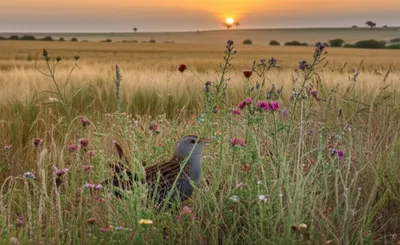 Illustration corncrake