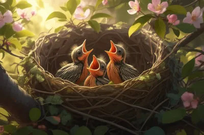 Illustration nestling - Image 1