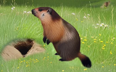 Illustration groundhog - Image 1