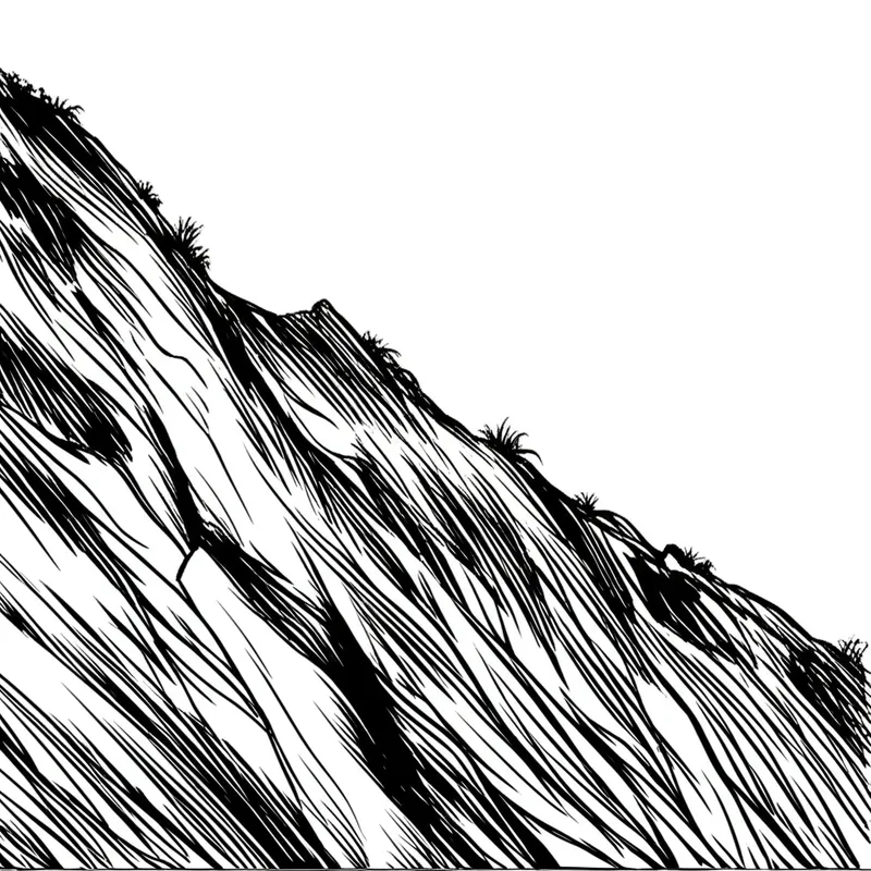 Illustration visuelle du mot « steep » - Pente, versant