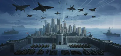 Illustration militaristic