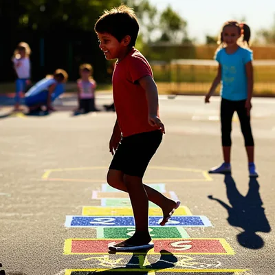 Illustration hopscotch