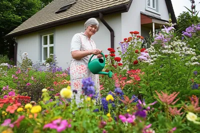 Illustration caretaker