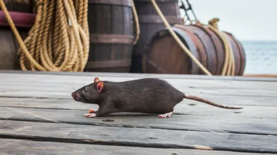 Illustration ship rat - Image 1