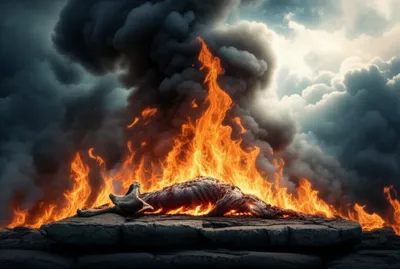 Illustration burnt offerings - Image 1