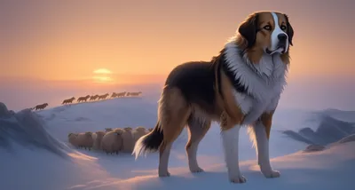 Illustration wolfhound