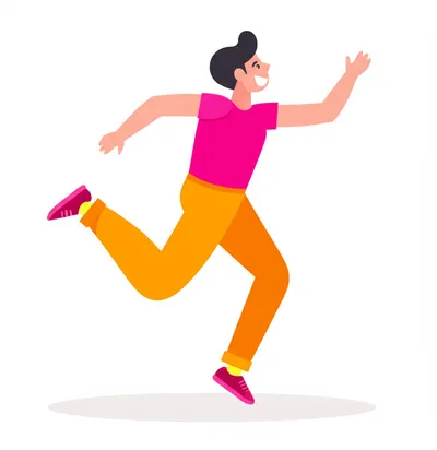 Визуальная иллюстрация слова «skipping» - Скакать, прыгать на одной ноге