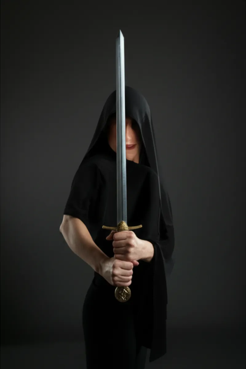 的视觉插图 cartes: 第四防禦姿勢，胸部防禦。
 - 图片 1