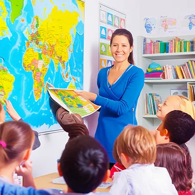 Illustration schoolteacher