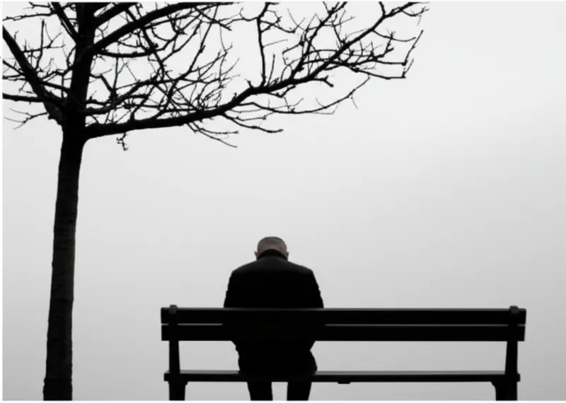 Illustration visuelle du mot « sorrow » - Chagrin, tristesse