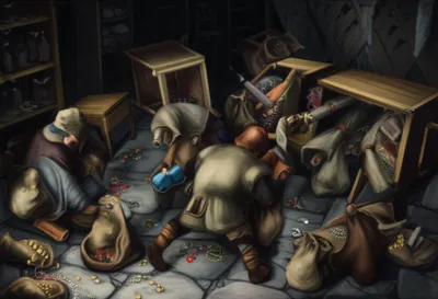 Illustration ransacking