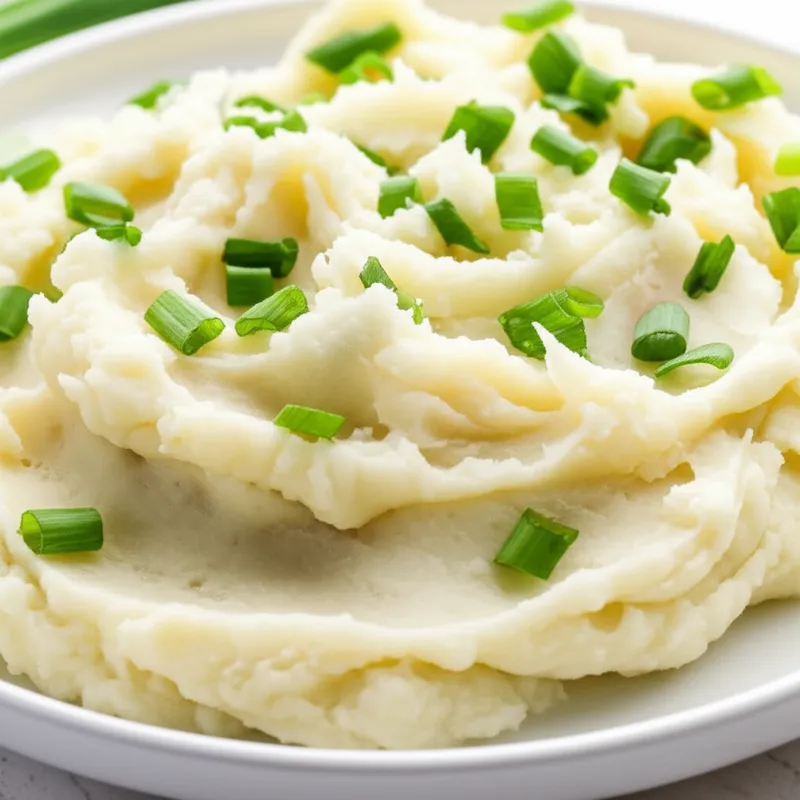 の視覚的イラスト champ: マッシュポテトとネギの食事 - 画像 1