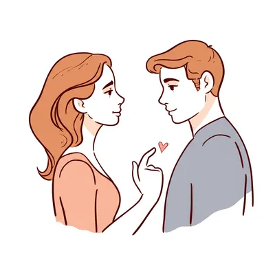 Illustration flirtatious