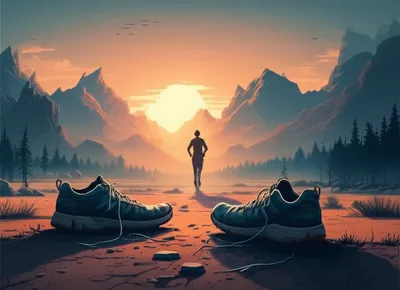 Illustration ultramarathon