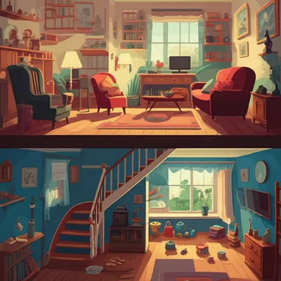 Illustration downstairs