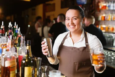 Illustration barmaid