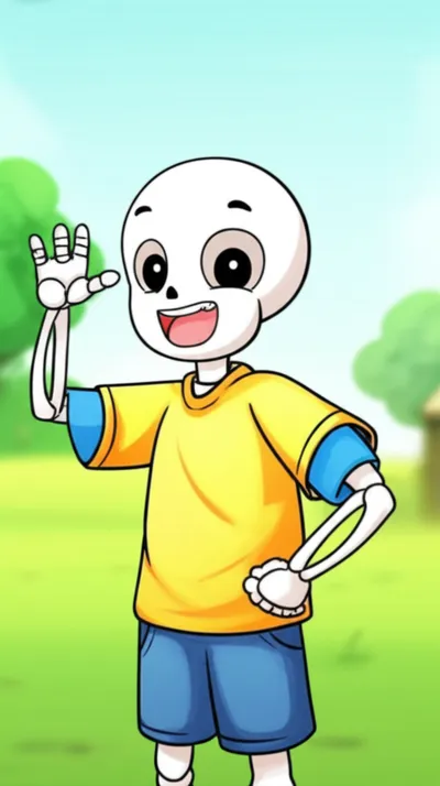 Illustration skeleton - Image 1