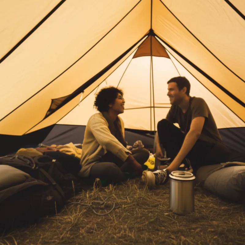 Illustration visuelle du mot « camping » - Camper