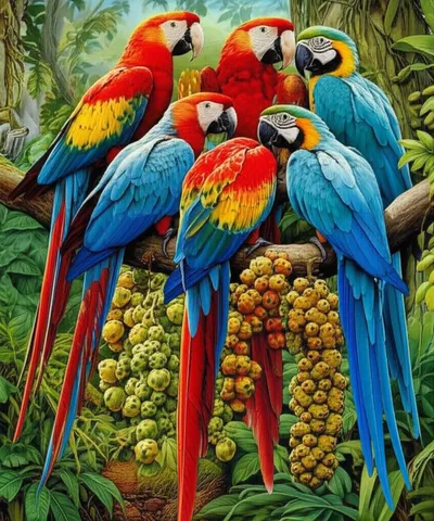 Illustration macaw - Image 2