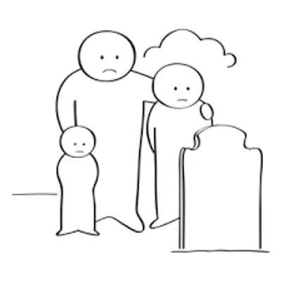 Illustration bereaved - Image 2