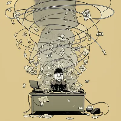 Illustration bothered - Image 1