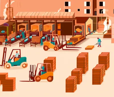 Illustration brickyard - Image 1