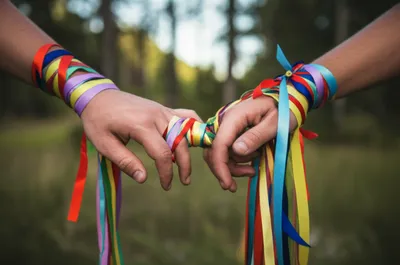 Illustration handfasting