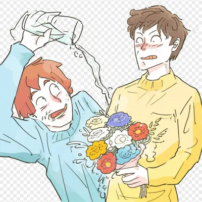 Illustration flirting - Image 1