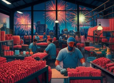 Illustration pyrotechny - Image 1