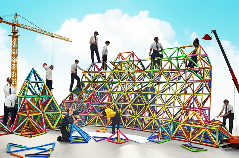 Illustration visuelle du mot « construction » - Construction, édification