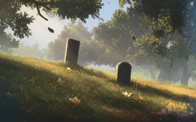 Illustration graveside - Image 1