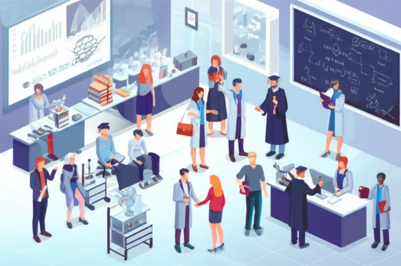 Ilustración visual de la palabra "university" - Universidad