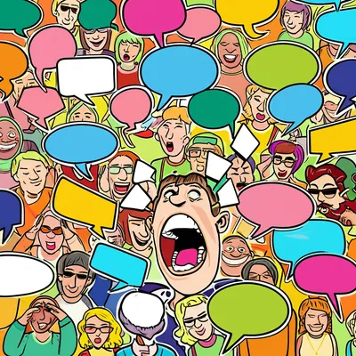 Illustration garrulous