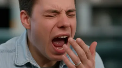 Illustration yawning - Image 1