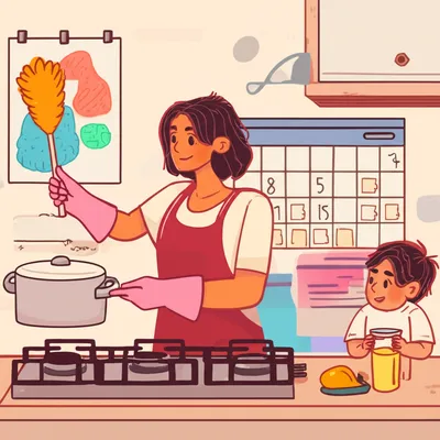 Illustration housewives